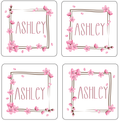 🍒Personalized Cherry Blossom Name Coasters🍒