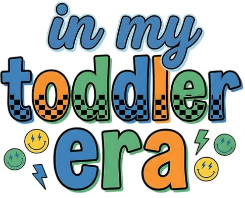 In My Toddler Era – Retro Smiley Graphic Tee